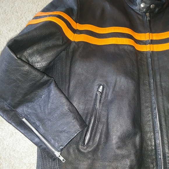 UGC HOT LEATHERS 3M MOTORCYCLE JACKET ZIPOFF VEST - Picture 6 of 16